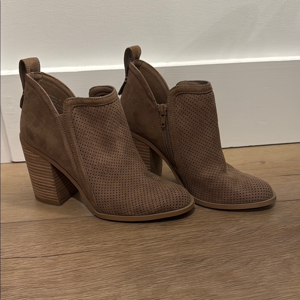 Brown Suede Ankle Boots